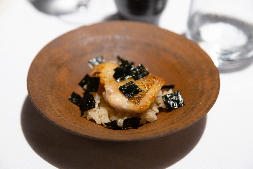 Nodoguro on impeccably seasoned rice