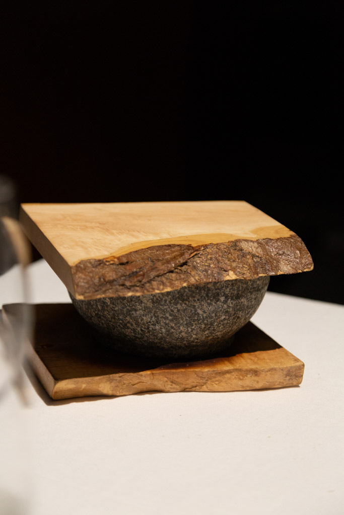 Baking tableside in a 200 degrees C bowl