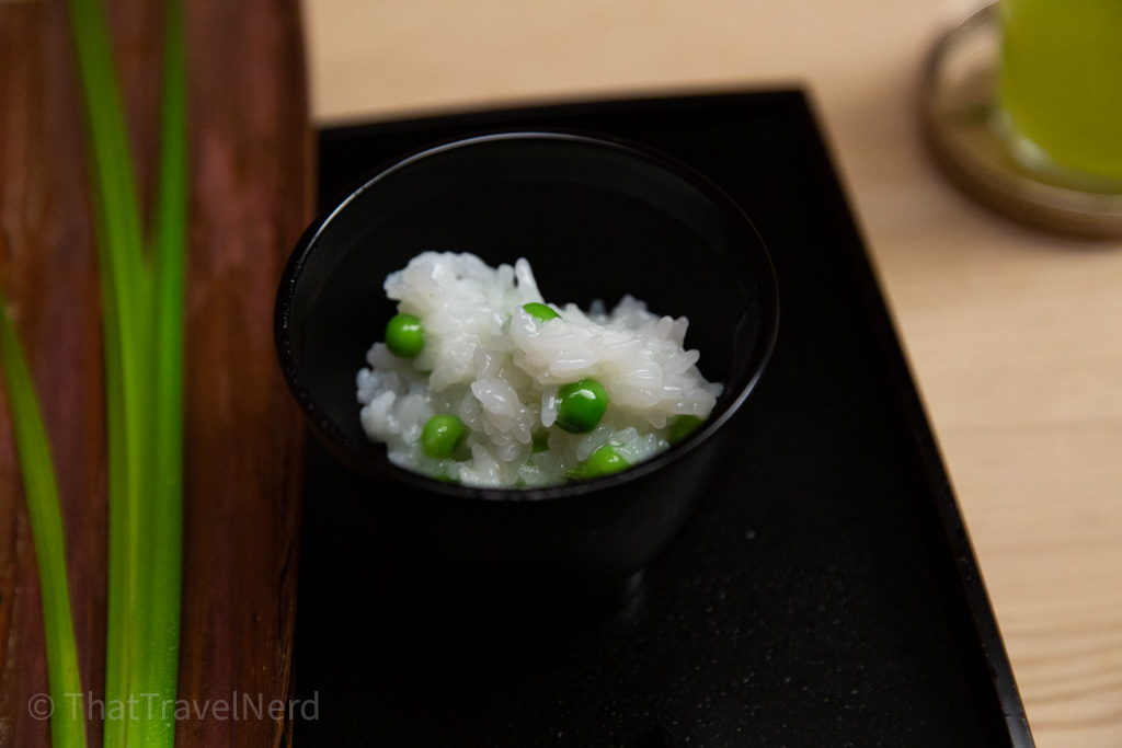 Rice, peas
