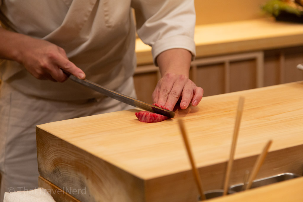 Slicing the sirloin