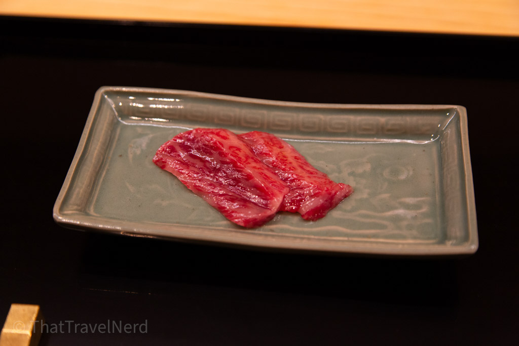 Kobe sirloin sashimi