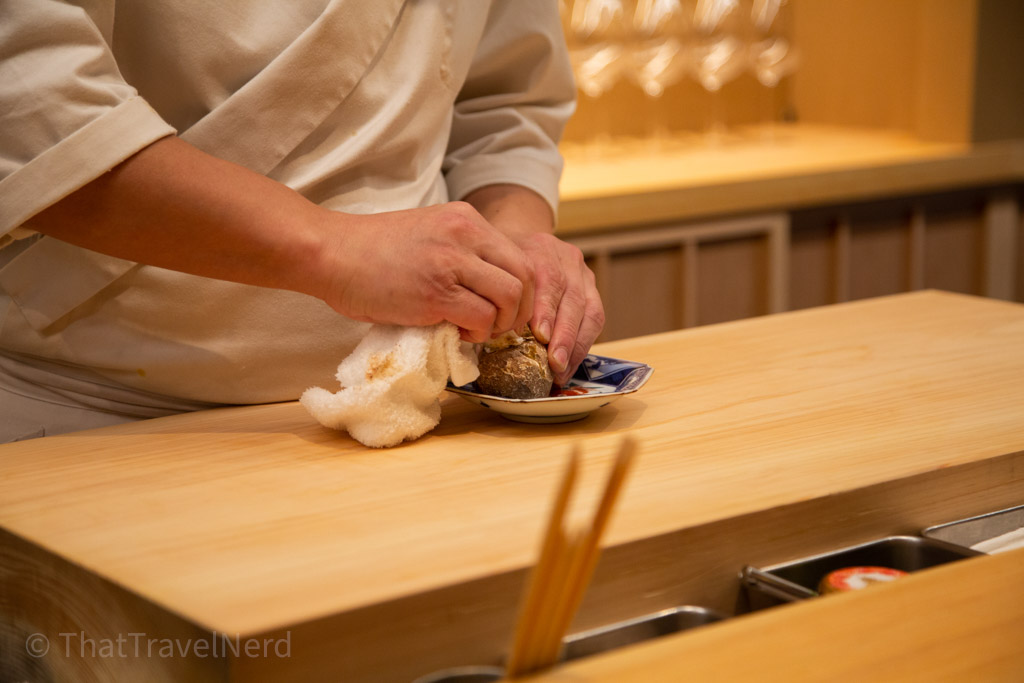 Preparing an Alba White Truffle